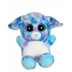 Jouet-Premier âge-Peluches-Gipsy Toys - Brilloo Friends - Chien Yoomi - 23 cm  - Bleu & Violet