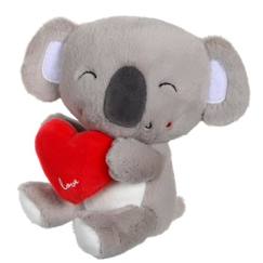 Jouet-Premier âge-Peluches-Gipsy Toys - Cuty Love - Peluche - 14 cm - Koala Gris & Rouge