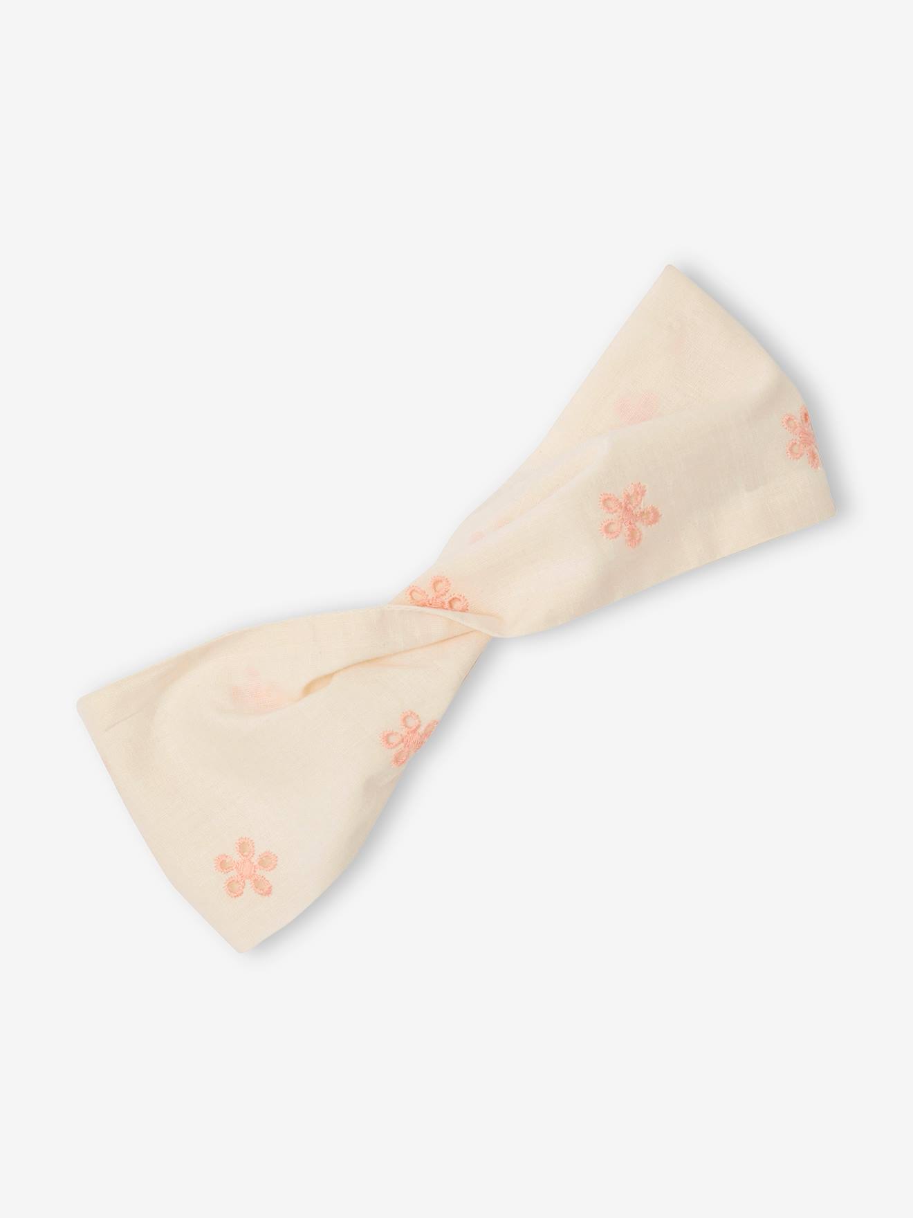 Robe brodée et son bandeau assorti bébé écru (Vertbaudet) - Image 3