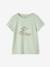 Lot de 3 t-shirts Basics détails irisés fille framboise+jaune pastel+lot camel+lot encre+marine+vert sauge 41 - vertbaudet enfant 