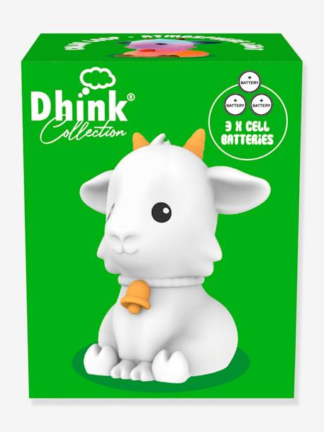 Mini veilleuse Chèvre - DHINK KONTIKI blanc imprimé 3 - vertbaudet enfant 