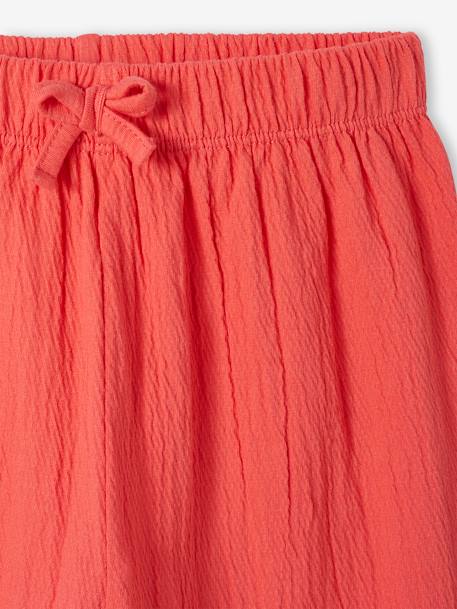 Pantalon fille legging large blanc imprimé+corail+mauve+vert sauge 6 - vertbaudet enfant 