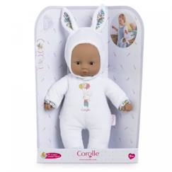 Poupon Petit coeur lapin blanc - COROLLE - 9000100710 - Capuche munie d'oreilles de lapereau - 30cm  - vertbaudet enfant