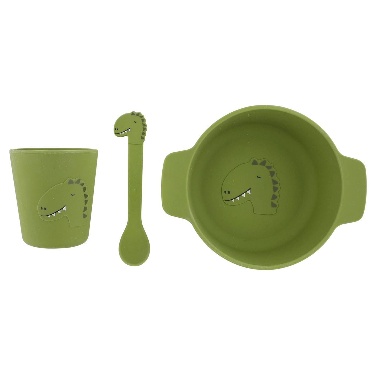 Ensemble repas 3 pièces 1er âge TRIXIE Animal en silicone mr dino