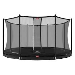 -Trampoline - BERG - Favorit InGround 380 cm - Noir - Sécurité - Confort de saut