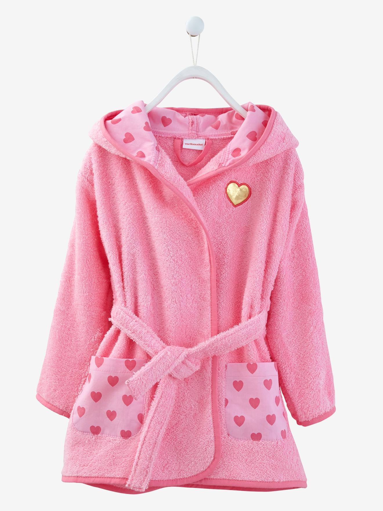 Peignoir De Bain Enfant A Capuche A Personnaliser Oeko Tex Bleu Vertbaudet