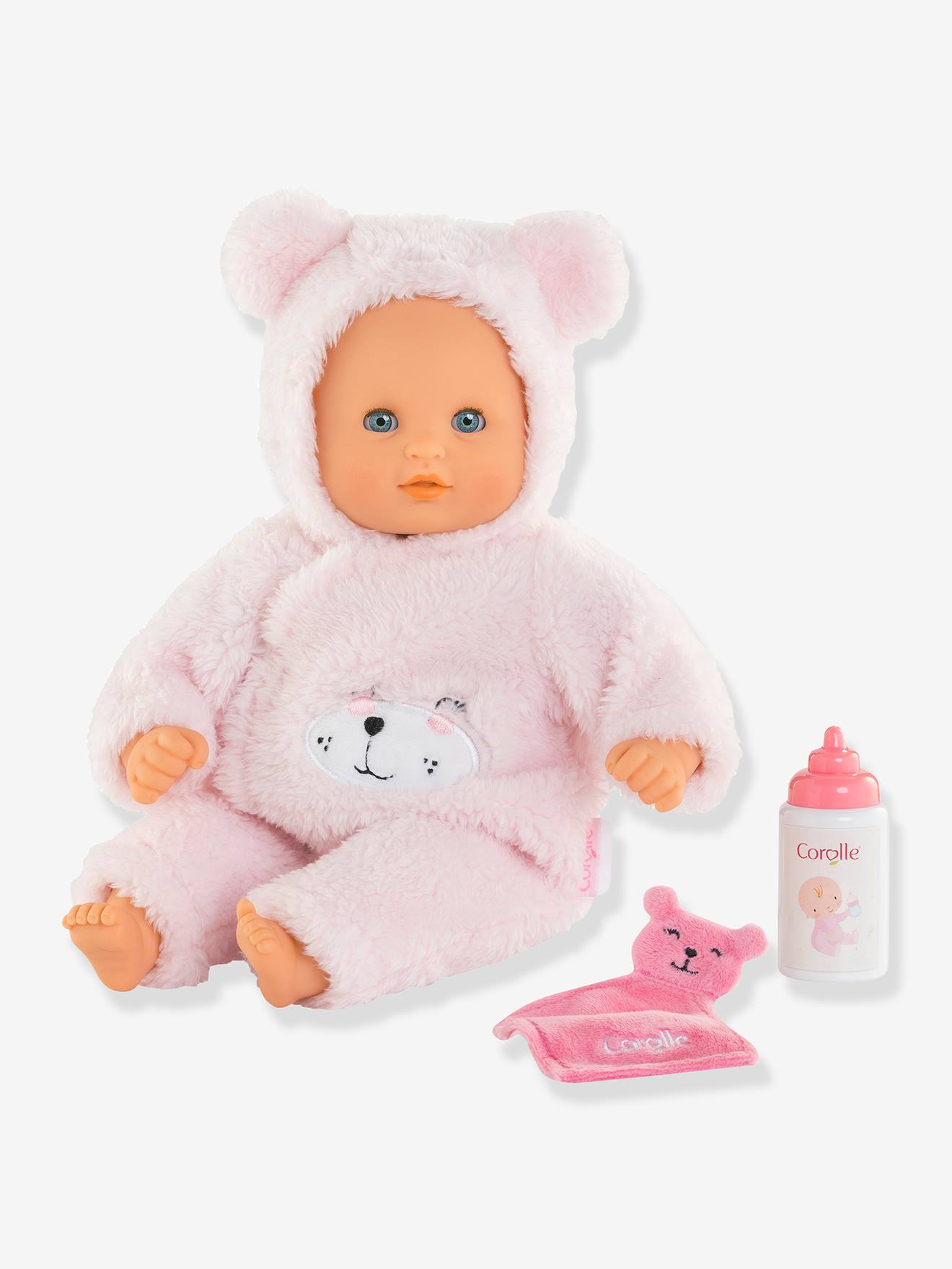 Poupon bébé câlin ourson d'amour - rose (Corolle) - Image 2