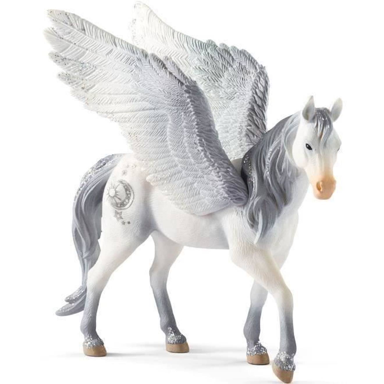 Figurine Licorne Pegasus , Figurine Fantastique, Pour Enfants Dès 5 Ans - Schleich 70522 Bayala Blan
