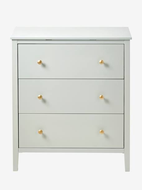 Vertbaudet - Commode PARISIENNE 42 cm vert d'eau