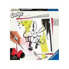 -CreArt Modern Minnie 20x20 cm - format carré - Peinture par numéros – Dès 12 ans – Ravensburger - 20128