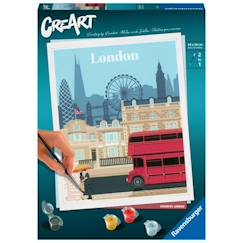 Jouet-Activités artistiques et musicales-CreaArt London 24x30 cm - Peinture au numéro Adulte - Dès 12 ans