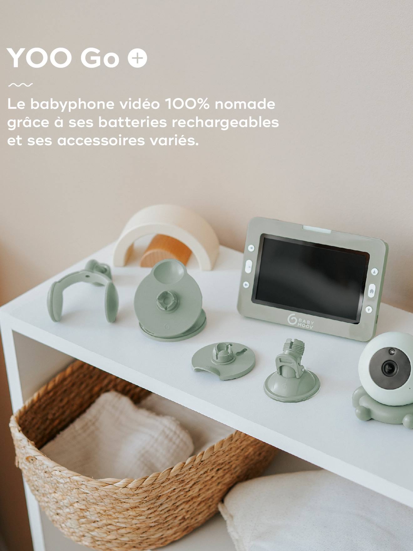 Ecoute-bébé Vidéo Babymoov Yoo Go+ Blanc