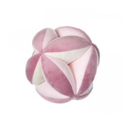 Jouet-Gipsy Toys - Balle sensorielle en peluche - blanc et rose