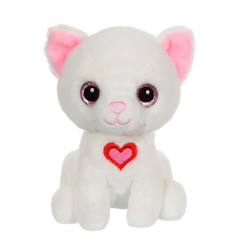 Jouet-Premier âge-Peluches-Peluche Chat Lovely Cat - GIPSY TOYS - 15 cm - Blanc