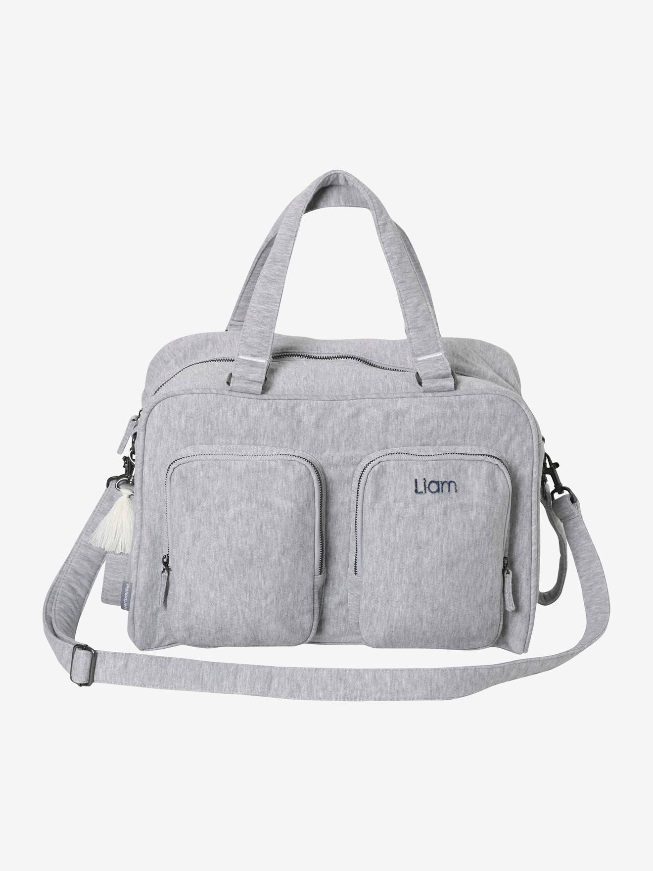Sac à langer multipoches Family gris chiné