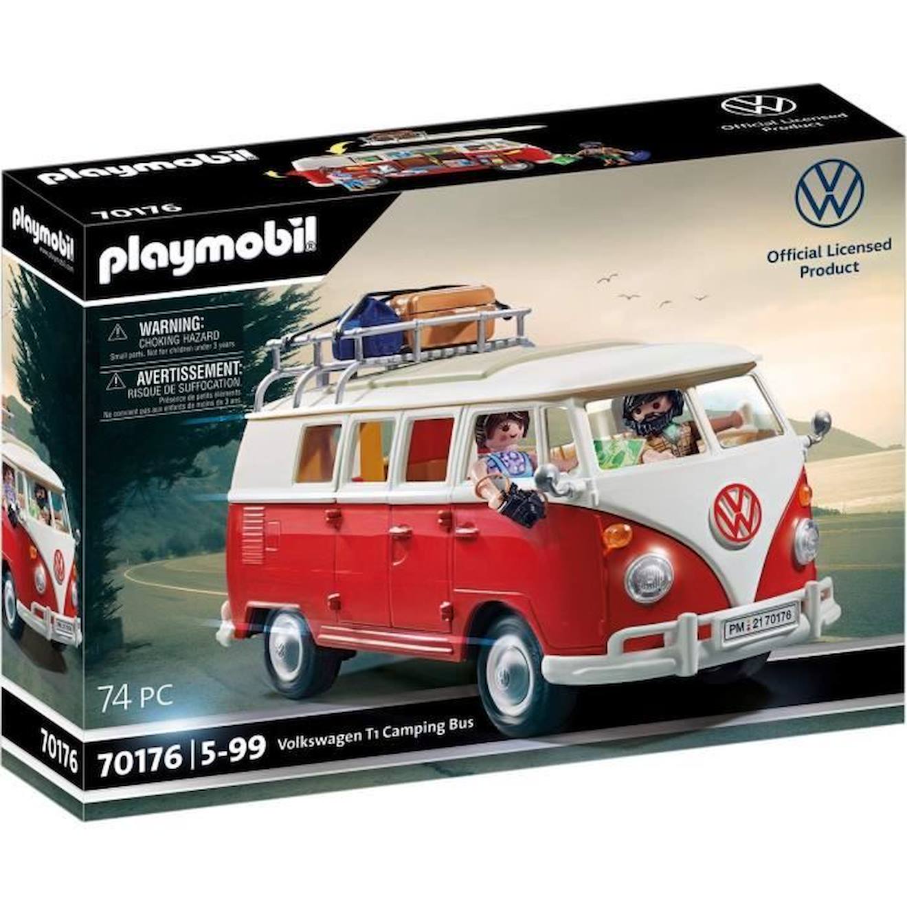 Playmobil - Volkswagen T1 Combi - Classic Cars - Voiture De Collection Blanc