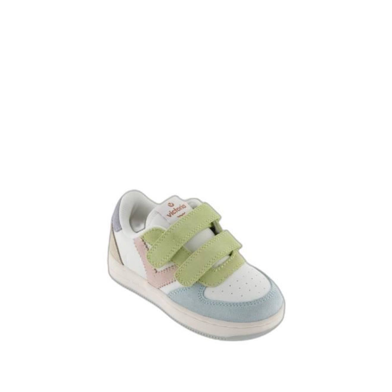 Baskets Enfant - Victoria - 1124116 - Cuir - Lacets - Celeste Beige (Victoria) - Image 1