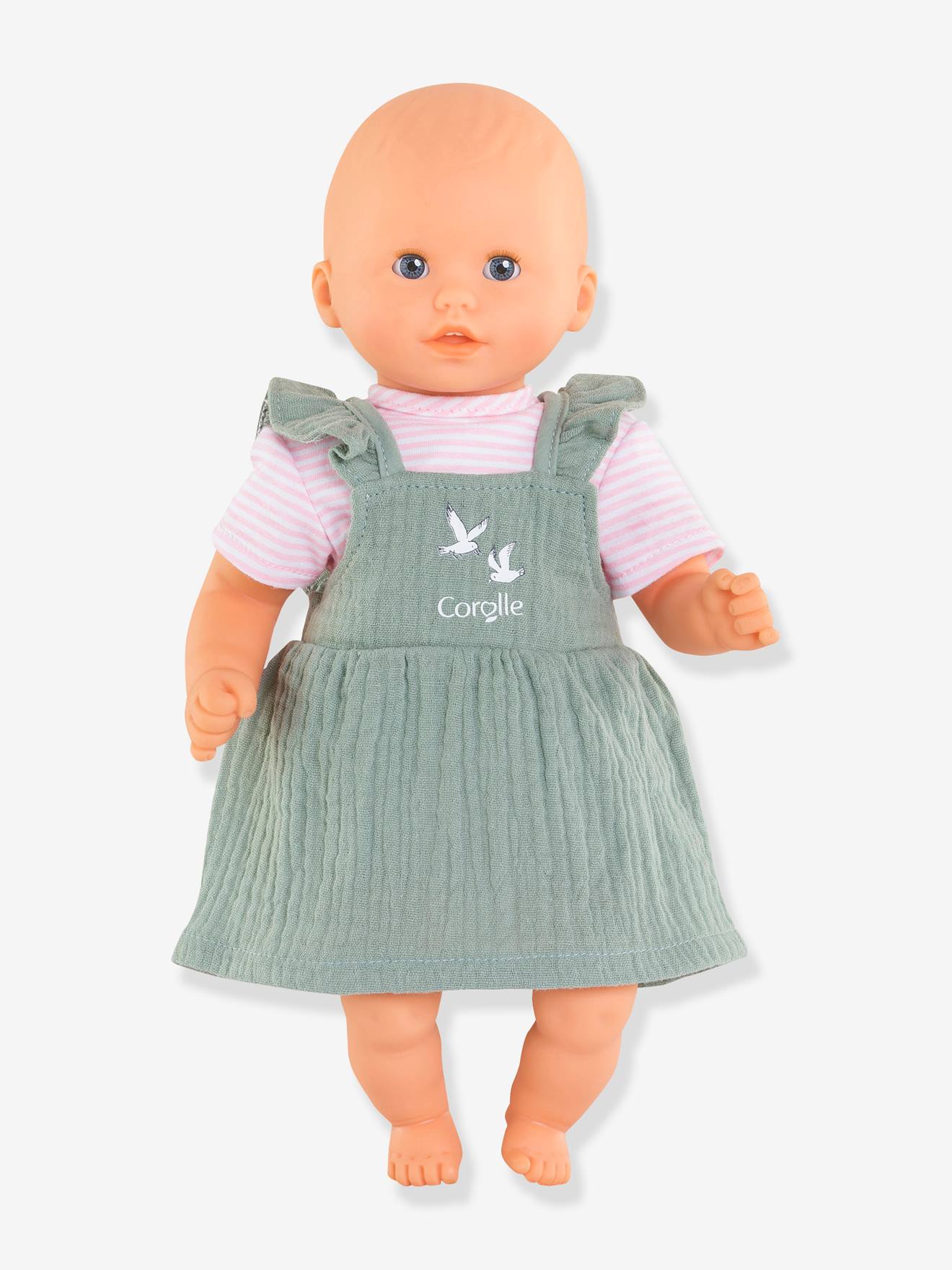 Corolle - Robe À Volants Et T-shirt Bords De Loire Vert D'eau