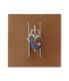Jouet-Premier âge-Tapis d'éveil et portiques-Tapis de Jeu Puzzle Premium Brun | Ensemble Standard de 9 Pièces en Mousse EVA - Taille 131x131 cm