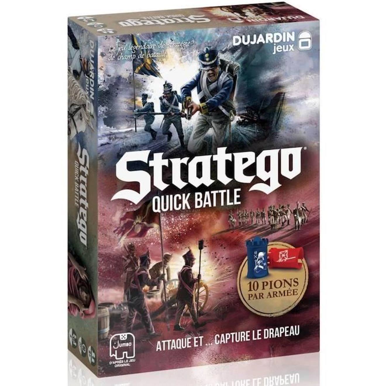 Stratego Quick Battle - Jeu De Société - Dujardin - Préparez-vous À Des Batailles Rapides Et Intense