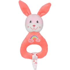 -Gipsy Toys - Hochet Rainbow Lapin - 15 cm - Orange
