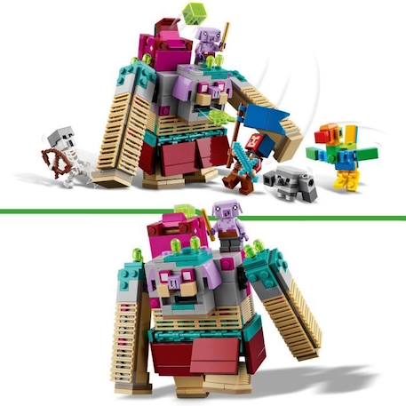 LEGO® 21257 Minecraft Legends L’Attaque du Dévoreur, Jouet de Construction de Personnage, Set avec Figurines de Héros NOIR 3 - vertbaudet enfant 
