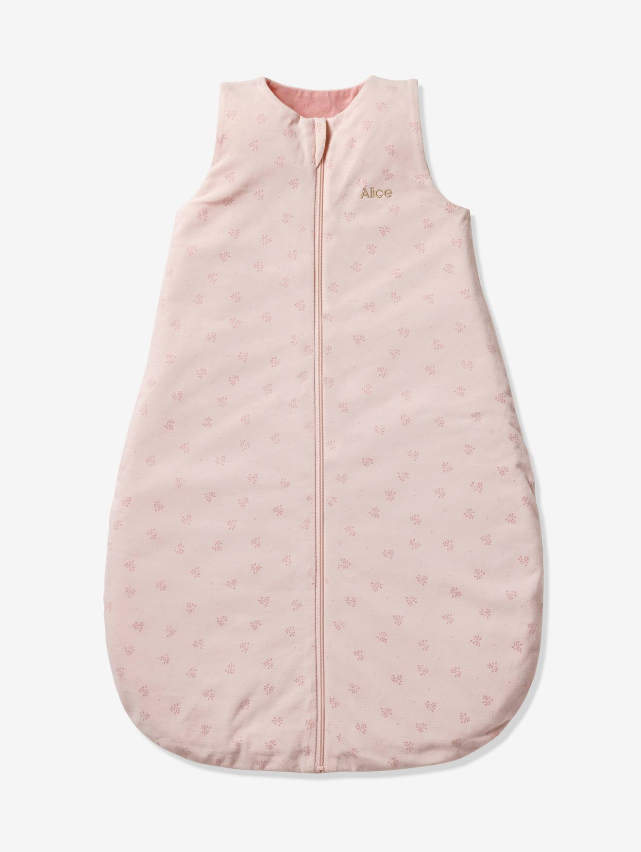 Gigoteuse été ouverture centrale personnalisable BALI rose imprimé (Vertbaudet) - Image 2