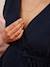 Robe longue grossesse effet cache-coeur en gaze de coton ENVIE DE FRAISE marine 4 - vertbaudet enfant 