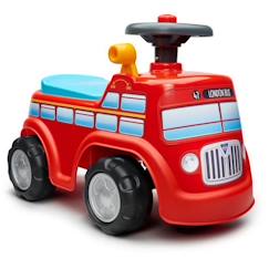 Porteur - FALK - Pompier - Assise ouvrante et volant directionnel - Dès 12 mois - 100% Fabriqué en France  - vertbaudet enfant