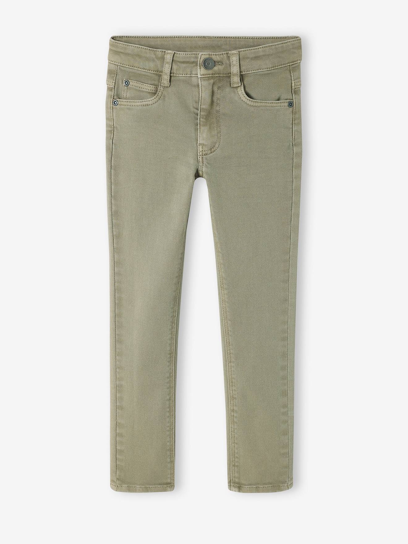 Slim couleur MorphologiK FIN garçon vert de gris