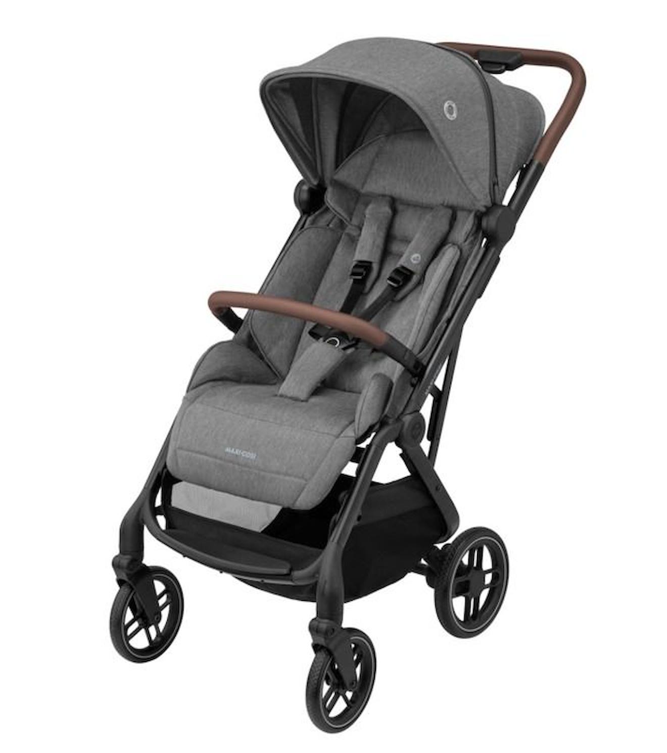 Maxi-cosi Poussette Ultra-compacte Soho, De La Naissance À 4 Ans (22kg), Pliage Compact D’une Main, Select Grey Gris