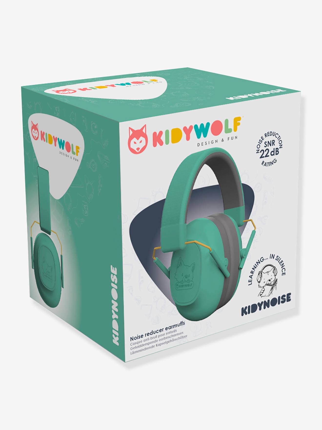 Casque antibruit Kidynoise - KIDYWOLF vert