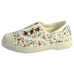 Chaussures-Chaussures fille 23-38-Baskets, tennis-Tennis Enfant Natural World - Ingles Liberty Tintado 471 - Blanc - Lacets - Toile