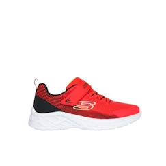 Chaussures-Chaussures garçon 23-38-Baskets, tennis-Chaussures Enfants Skechers Microspec II - Rouge - Synthétique - Lacets