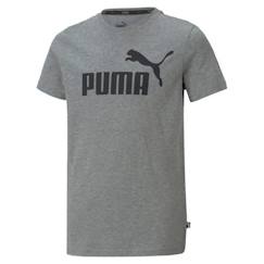 Garçon-T-shirt, polo, sous-pull-T-shirt-T-shirt pour enfant Puma No1 Logo - Gris