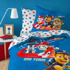 Linge de maison et décoration-Linge de lit enfant-Housse de couette-Housse de couette + taie d'oreiller 100% coton - Paw Patrol