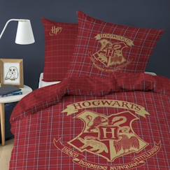 -Parure de lit Harry Potter Tartan en flanelle de coton 140x200 cm