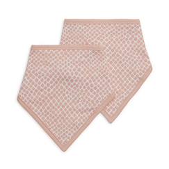 Bavoir Bandana Jollein - Snake Rose Pale - 100% coton-jersey - 37 x 24,5 cm  - vertbaudet enfant