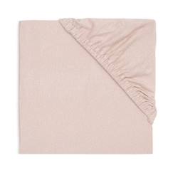 Linge de maison et décoration-Linge de lit bébé-Couverture, édredon-Drap-housse Jersey Rose Sauvage - 60 x 120 cm - Jollein - Lit bébé