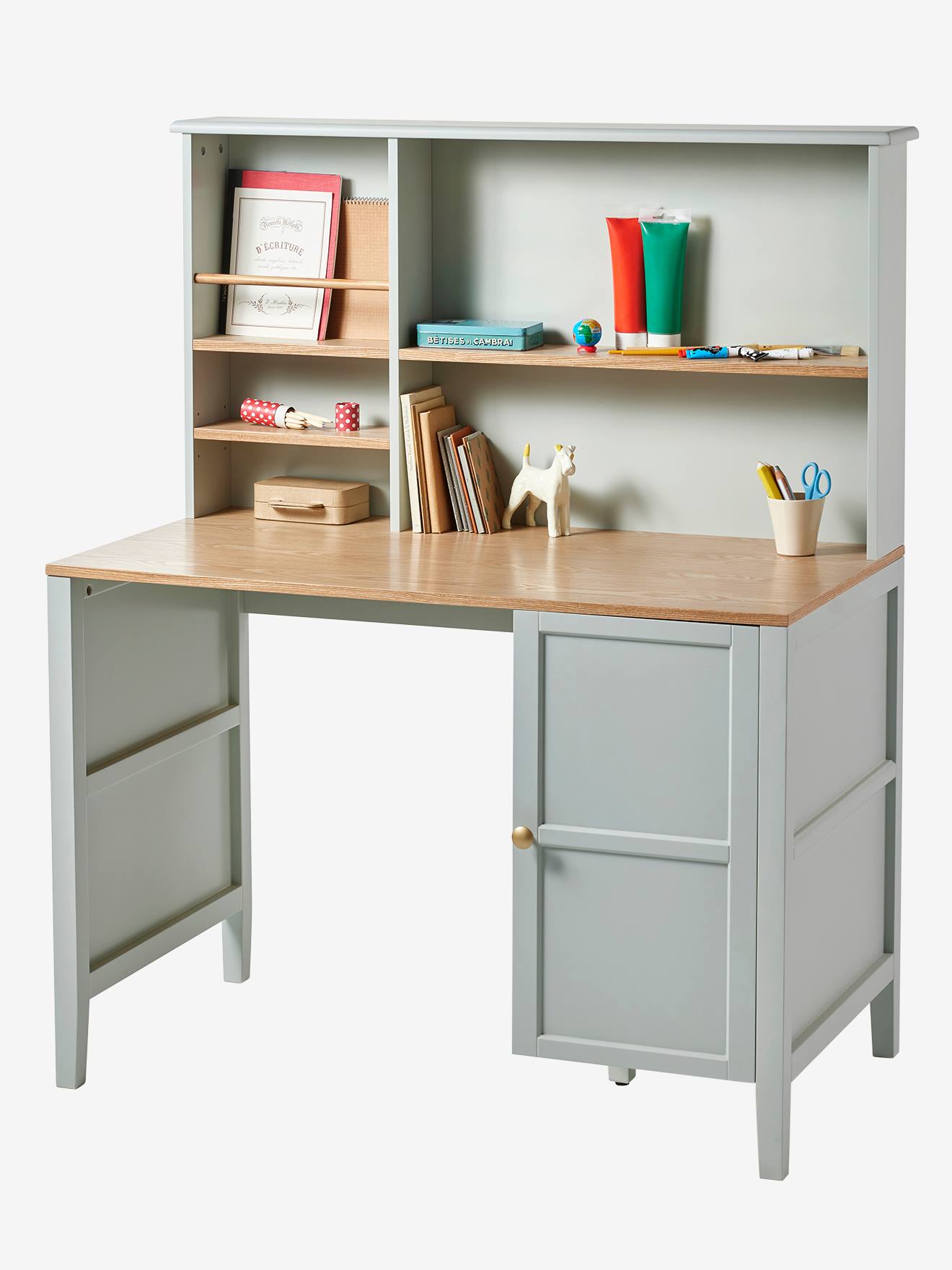 Bureau enfant PARISIENNE vert d'eau