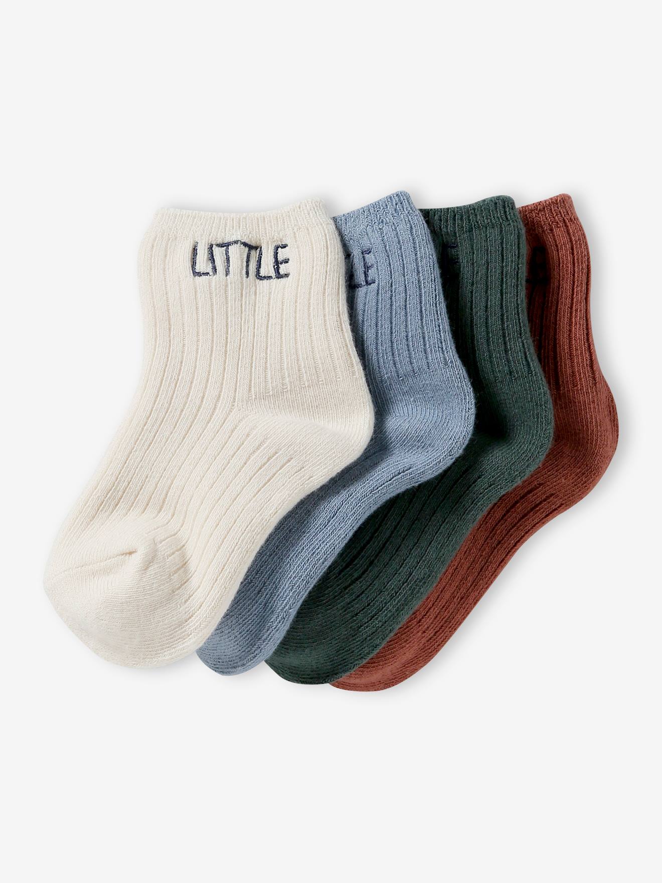 Lot de 4 paires de chaussettes little bébé cappuccino