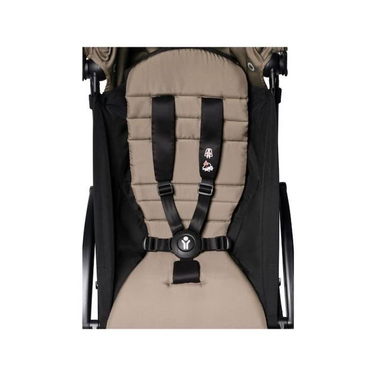 Poussette Combinée - Babyzen - Yoyo² - Cadre Blanc - 6+ Mois - Beige Taupe Beige