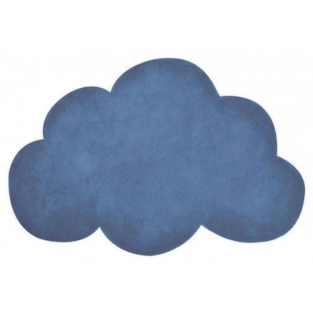 Tapis Coton Forme Nuage (bleu Foncé) par Lilipinso - 67 x 100 cm - Bleu - 67 x 100 cm BLEU 1 - vertbaudet enfant 