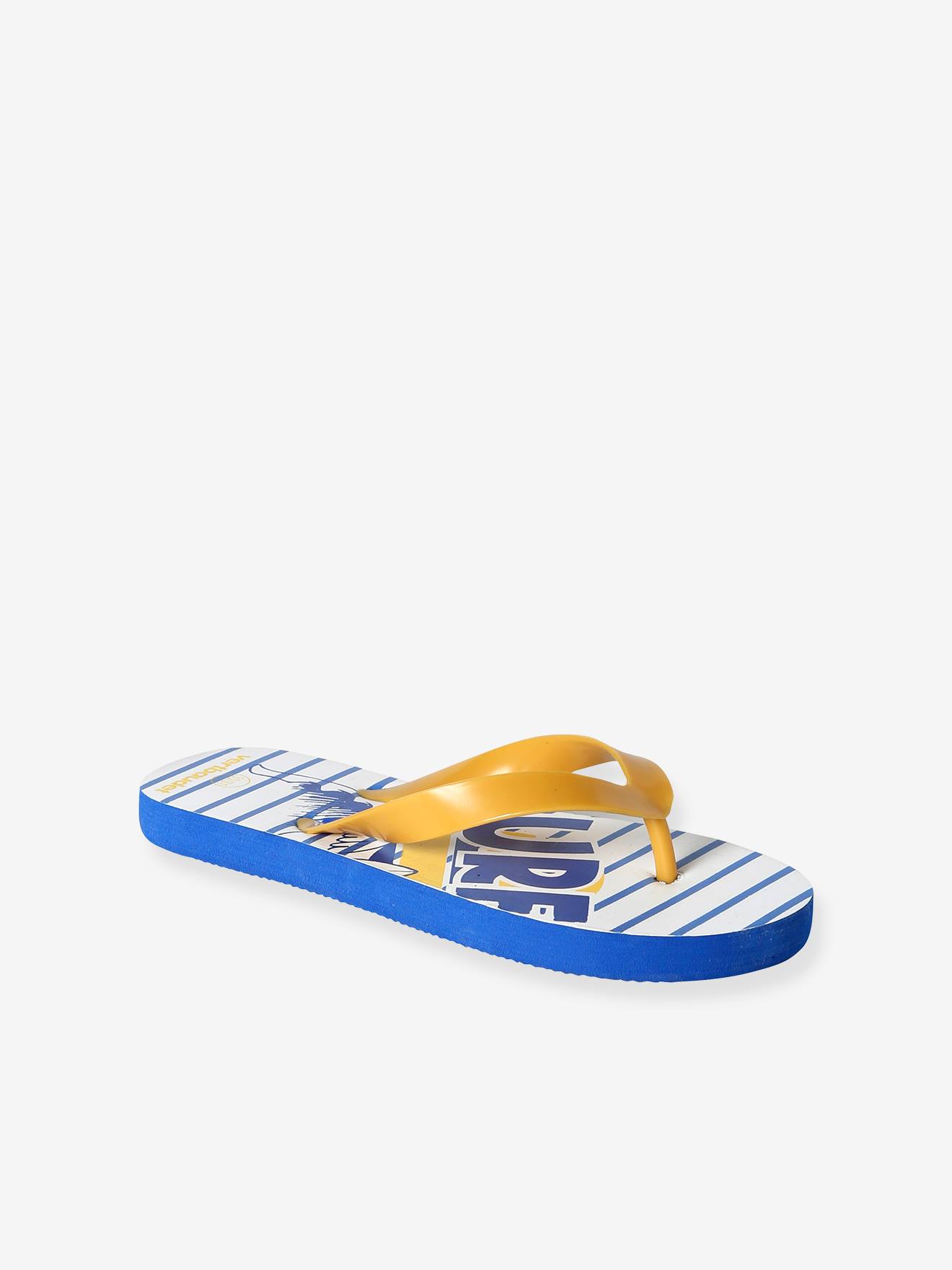 Tongs imprimées enfant bleu imprimé