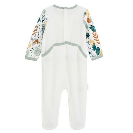 Pyjama bébé en velours Petit Bavard BLANC 2 - vertbaudet enfant 