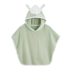 Linge de maison et décoration-Linge de bain-Poncho de bain bébé Be happy 3-5 ans - PETIT BEGUIN - Vert - 100% coton - Mixte