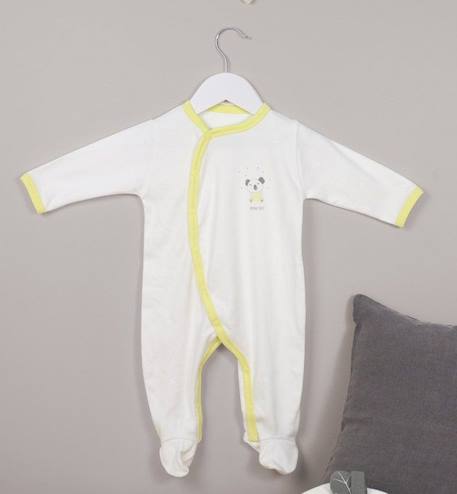 Pyjama bébé été Jersey Coton Bio motifs Koala BLANC 2 - vertbaudet enfant 