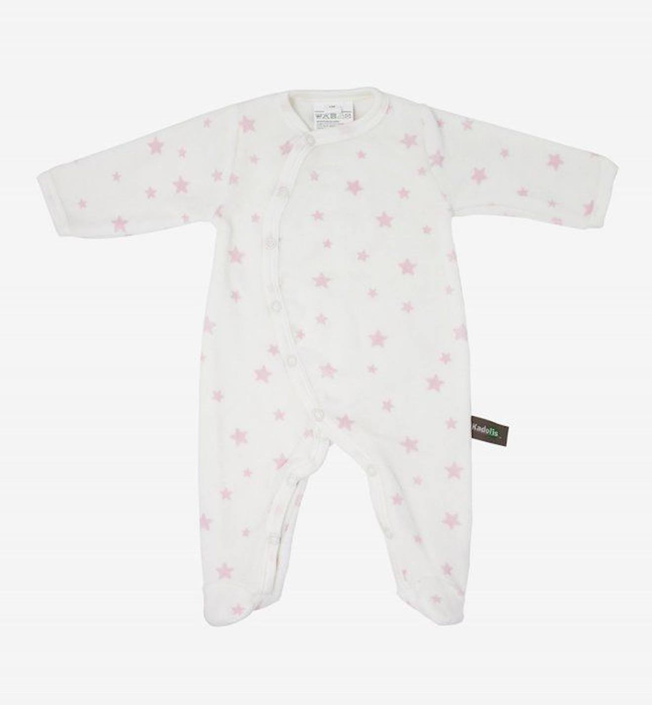 Pyjama Bébé En Coton Bio Imprimé Étoiles Rose