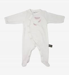 Bébé-Pyjama, surpyjama-Pyjama bébé en Coton Bio à motifs plumes colorées