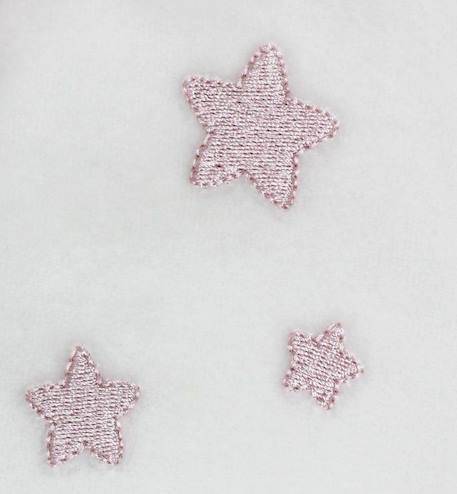 Pyjama bébé Coton Bio blanc motifs étoiles BEIGE+BLEU+GRIS+ROSE 20 - vertbaudet enfant 